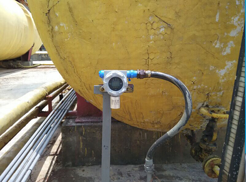 冶金廠氣體檢測儀安裝現場