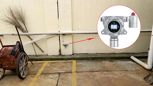 智能氣體探測器安裝現場